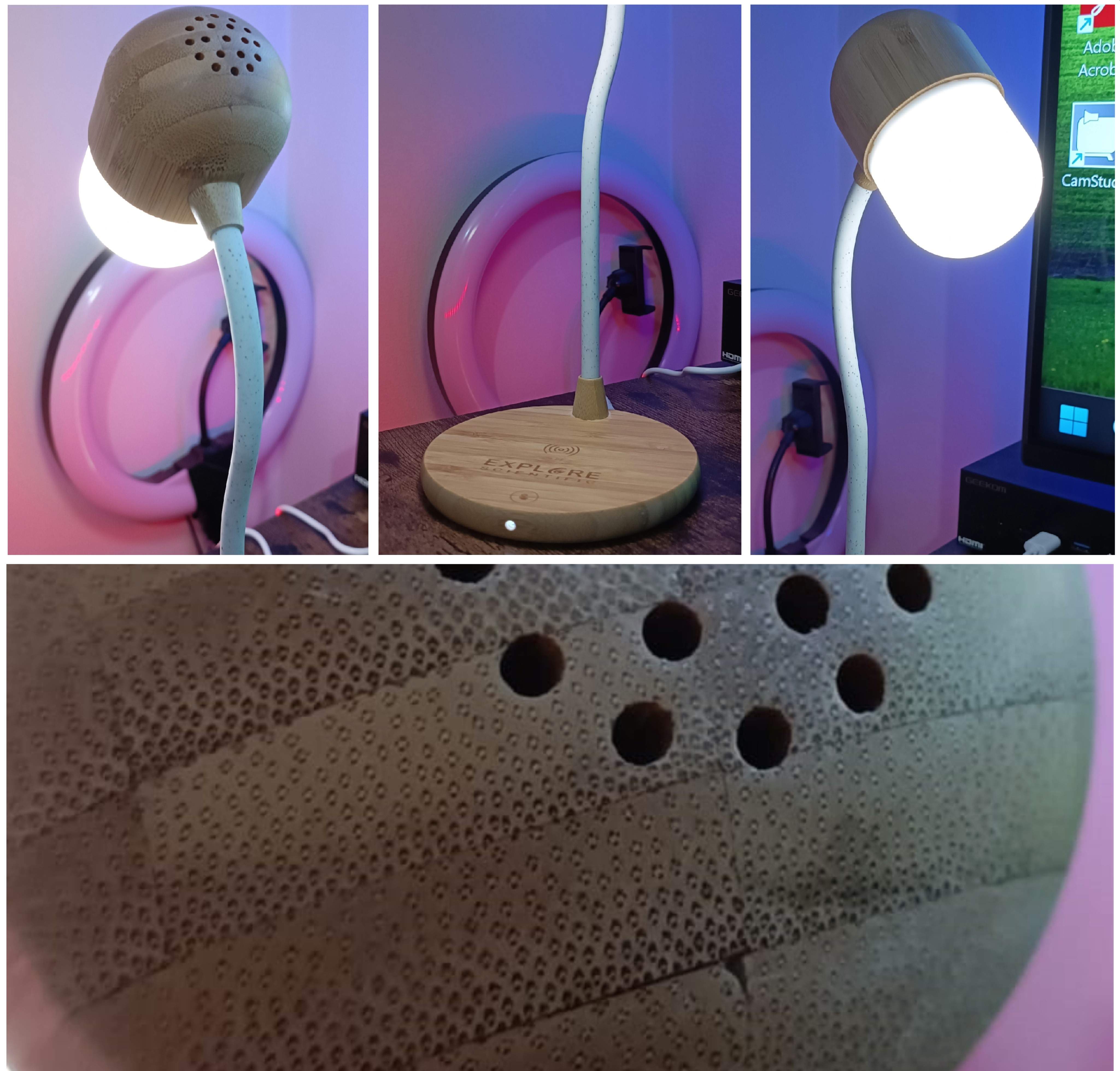 lampada bambù Lampada Bambù con ricarica telefonica e speaker Recensione